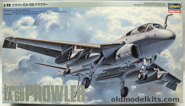 Hasegawa 1/72 Grumman EA-6B Prowler - US Navy VAQ-135 'Black Ravens' USS America / VMAQ-2 'Playboys' US Marines, K14 plastic model kit